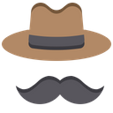 Hipster Cowboy Hat Father Icon
