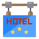 Hotel Sign Board Service Icon