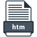 Htm Format File Icon
