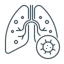 Lungs Pneumonia Virus Icon