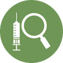 Injection With Hourglass Injection Magnifier Icon