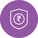 Insurance, Indian, Rupee, Shield, Secure, Security, Money Icon