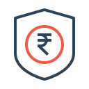 Insurance, Indian, Rupee, Shield, Secure, Security, Money Icon