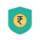 Insurance Indian Rupee Icon
