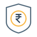 Insurance Indian Rupee Icon