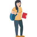 Internee Pupil Schoolgirl Icon