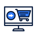 Internet Shopping Online Add Icon