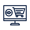 Internet Shopping Online Add Icon