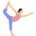 King Dancer Natarajasana Yoga Icon