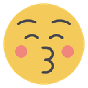 Kissing With Close Eye Emojis Emoji Icon