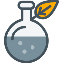 Lab Flask Leaf Icon