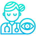 Lady Opthalmologist Icon