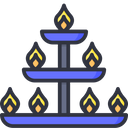 A Lamp Stand Diwali Lamp Icon