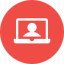 Laptop Display User Icon