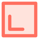 Left Down Arrow Icon