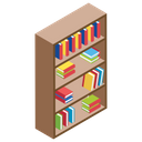 Library Reading Corner Book Shelf Icon