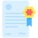 Licencing Certificate Degree Icon