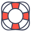 Lifebuoy Support Tube Icon