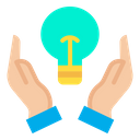 Save Energy Bulb Hand Icon