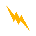 Lightning Button Energy Icon