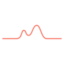 Line Electric Wave Icon