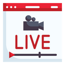 Streaming Live Stream Icon