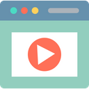 Live Streaming Media Player Multimedia Icon