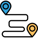 Location Pins Location Pointers Road Map Icon