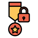 Lock Medal Icon