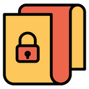 Lock Protected Document Secure File Icon