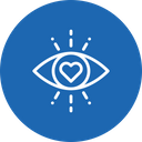 Love Eye Heart Icon