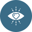Love Eye Heart Icon