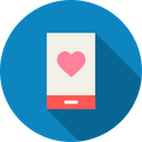 Love, Romantic, Valentine, Day, Mobile, Heart, Message Icon