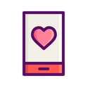 Love, Romantic, Valentine, Day, Mobile, Heart, Message Icon