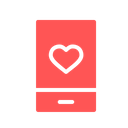Love, Romantic, Valentine, Day, Mobile, Heart, Message Icon