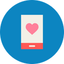 Love, Romantic, Valentine, Day, Mobile, Heart, Message Icon