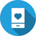 Love, Romantic, Valentine, Day, Mobile, Heart, Message Icon