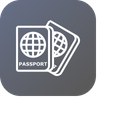 Luggage Passport Travel Icon