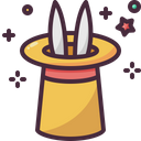 Magician Hat Rabbit Magic Hat Icon