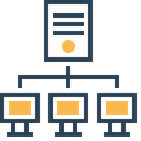 Mainframe Network Supercomputer Icon