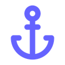 Marine Nautical Anchor Icon