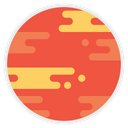 Mars Planet Astrology Icon