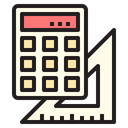 Study Ruler Calculation Icon