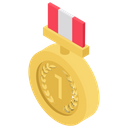 Medal First Rank First Place Icon