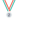 Medal, Position, Trophy, Winner, Silver, Award, Second Icon