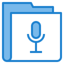 Microphone Folder Recording Folder Icon