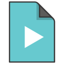 Media, Movie, Play, Document, File Icon