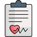 Medical Report Heartbeat Report Clipboard Icon