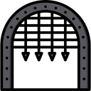 Medieval Gate Defense Safety Gate Icon