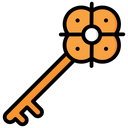 Medieval Key Key Access Icon